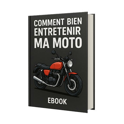 image généré par ia d'un ebook comment entretenir ma moto 